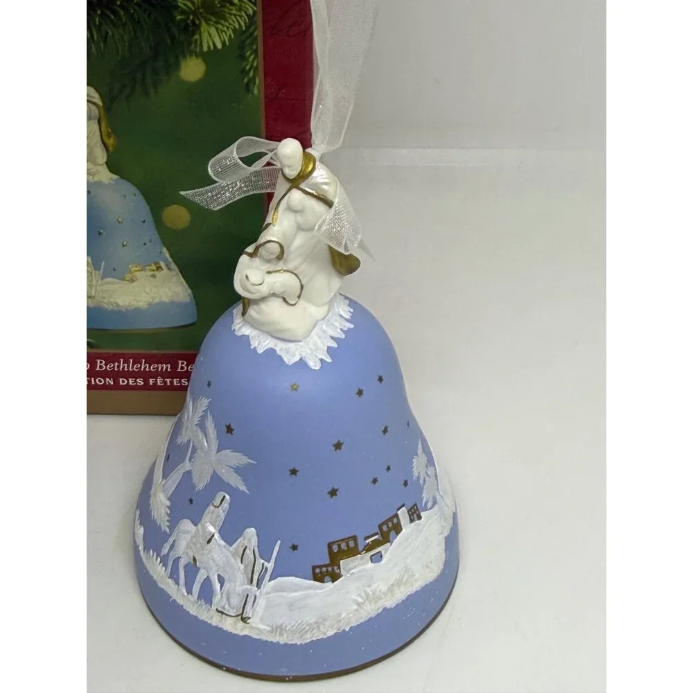 Hallmark 2001 Keepsake Journey to Bethlehem Porcelain Bell Ornament Christmas 4